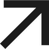 Black arrow pointing diagonally upward to the right.